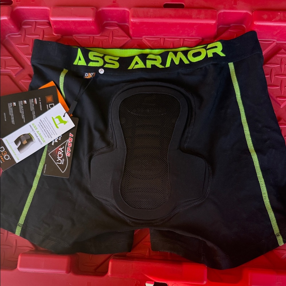 Ass Armor Black Padded Shorts